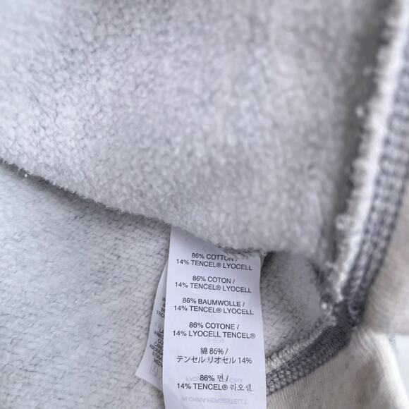 J Crew Boxy Fit High Low Sweatshirt Gray Space Dye Tencel Blend Womens XXS 2XS - Picture 6 of 6